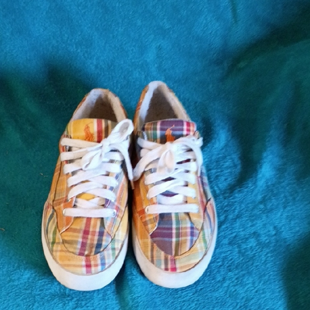 Polo by Ralph Lauren Colorful Plaid Sneakers